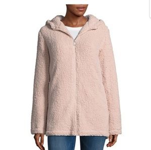 Pink Teddy Bear/Sherpa Coat NWT
